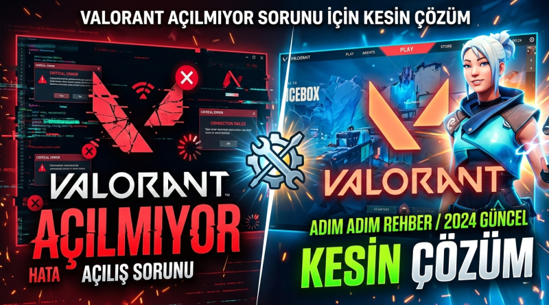 Valorant açılmıyor sorunu yaşayanlar için Vanguard ve Riot client kesin çözüm adımları ekranı